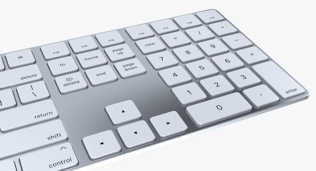 Bàn phím Không Dây Apple Magic Keyboard with Numeric Keypad – Silver