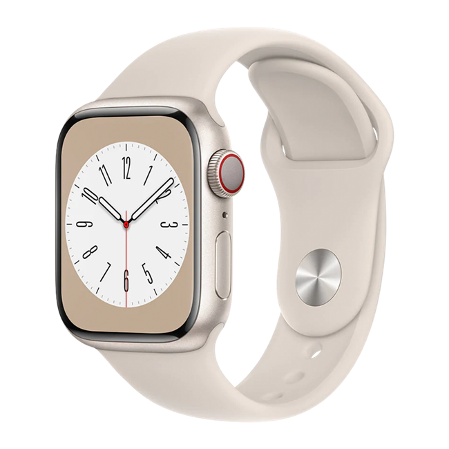 Apple Watch Series 8 41mm (LTE) Viền nhôm dây cao su chính hãng VN/A