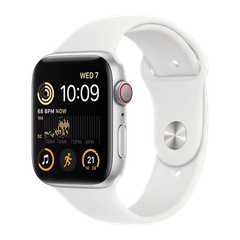 Apple Watch SE2 (2022) 44mm (LTE) Viền nhôm dây cao su chính hãng