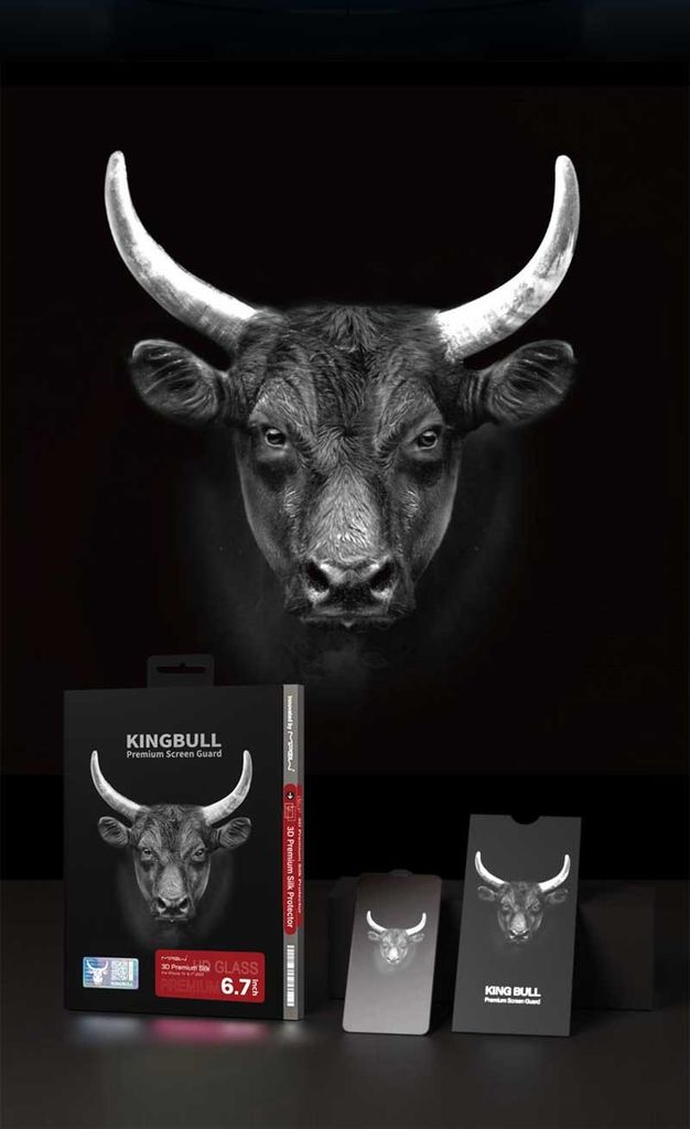 Cường lực Mipow Kingbull iPhone 15 Pro Max 3D Premium Silk Protector