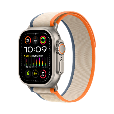 Apple Watch Ultra 2 GPS + Cellular 49mm viền Titanium DâyTrail Loop Nhập Khẩu