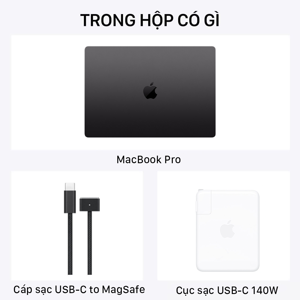 MacBook Pro 16 inch M3 Pro 12CPU/18GPU/18GB/512GB Chính hãng VN
