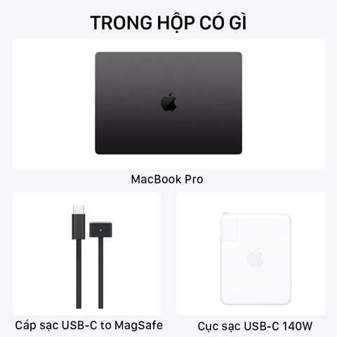 MacBook Pro 16 inch M3 Pro 12CPU/18GPU/36GB/512GB Nhập Khẩu
