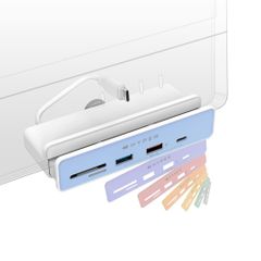 Cổng chuyển dụng iMac 24″ HYPERDIVE 5-IN-1 USB-C HUB HD34A6 (kèm 7 miếng dán theo màu)