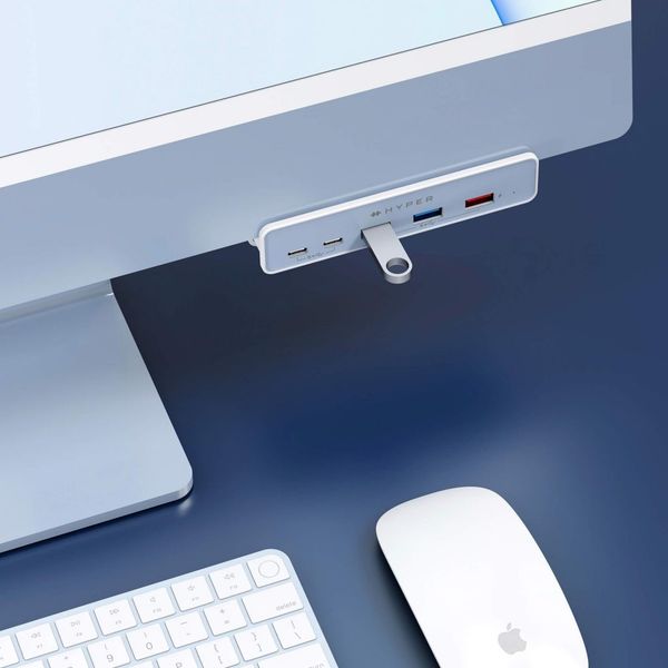 Cổng chuyển dụng iMac 24″ HYPERDIVE 5-IN-1 USB-C HUB HD34A6 (kèm 7 miếng dán theo màu)