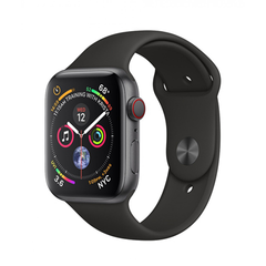 Apple Watch Series 4 Black Aluminum Case with Black Sport Band (GPS + Cellular) Like New