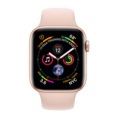 Apple Watch Series 4 Gold Aluminum Case with Pink Sand Sport Band (GPS + Cellular) Like New