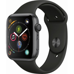 Apple Watch Series 4 Black Aluminum Case with Black Sport Band (GPS)