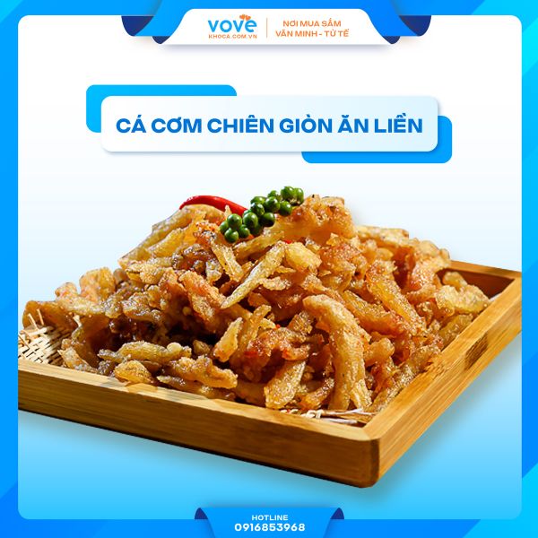 cá cơm chiên giòn