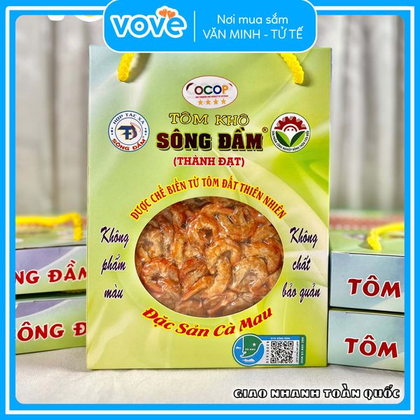 Tôm khô đất Cà Mau Thiên nhiên loại đặc biệt, 250gr