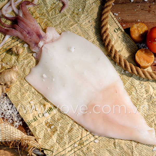 Khô Mực 1 nắng Phú Quốc loại 2 -4 con/1kg (mực câu)