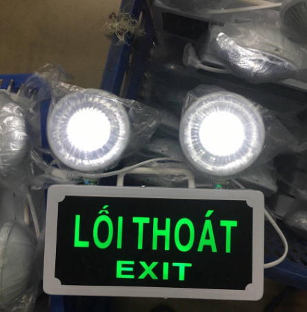 Đèn sự cố kết hợp EXIT ( 2 in 1)