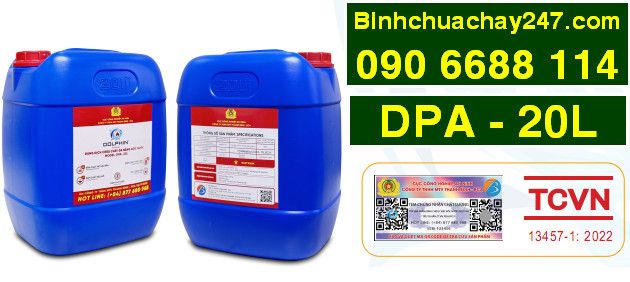 Dung dịch chữa cháy đa năng gốc nước Dolphin DPA-20L có tem kiểm định