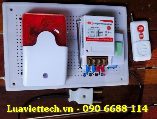 Tổ báo cháy liên kết không dây đơn sử dụng pin tích điện 12v sử dụng kể cả khi mất điện lưới