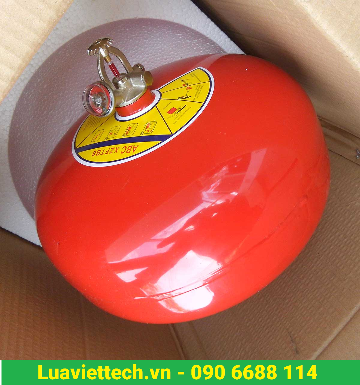 Bình cầu chữa cháy tự động bột ABC 6kg