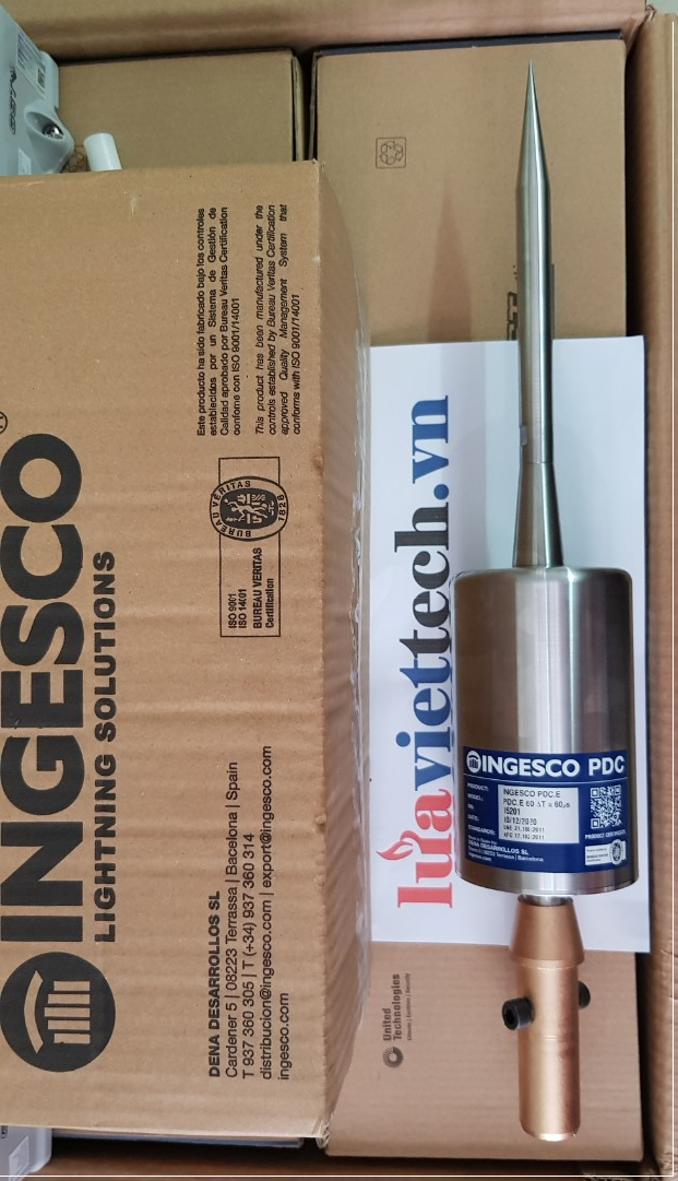 Kim thu sét chủ động của Hãng INGESCO (Tây Ban Nha)