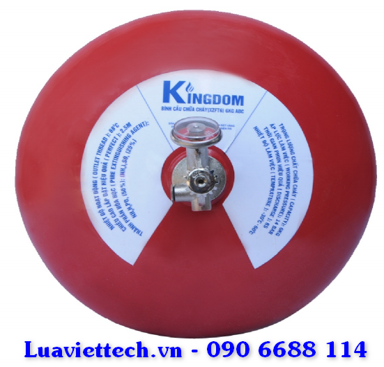 Bình chữa cháy Kingdom hình cầu dạng treo XZFT6, 6kg có tem kiểm định