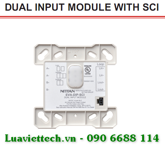 Dual input module with SCI Nittan EVA-DIP-SCI