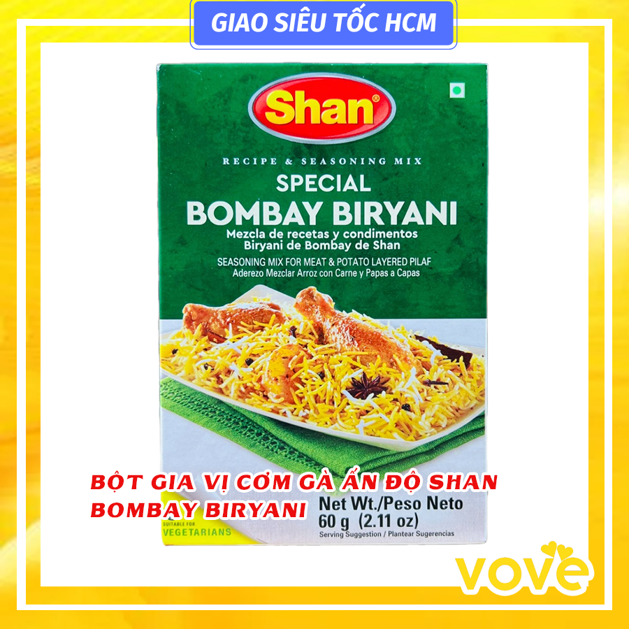 bot gia vi com ga an do shan bombay biryani 60gr