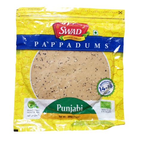 banh trang papad swad papadums punjabi 14 16 pieces co gia vi 200gr