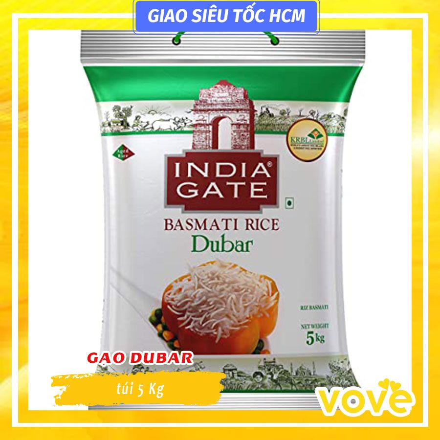 gao hat dai an do india gate dubar basmati rice phu hop nguoi tieu duong giam can 1kg