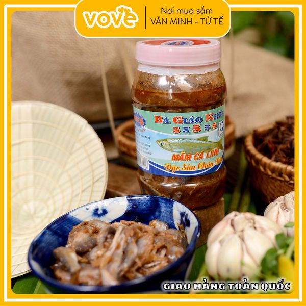 Mắm Cá Linh hiệu Bà Giáo Khỏe Châu Đốc 500gr
