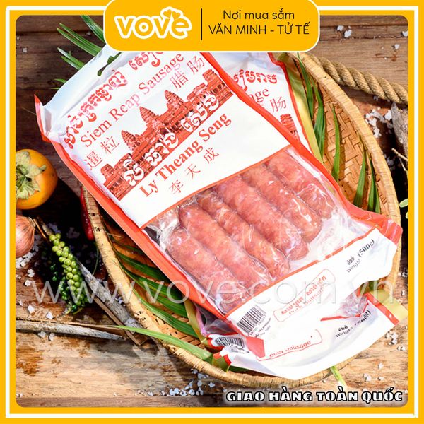 Lạp Xưởng Heo Siêm Riệp hiệu Ly Theang Seng 500gr
