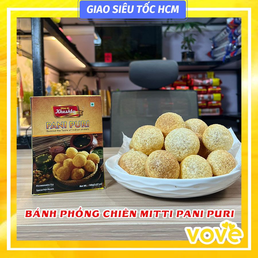 banh phong chien an do mitti pani puri 100g