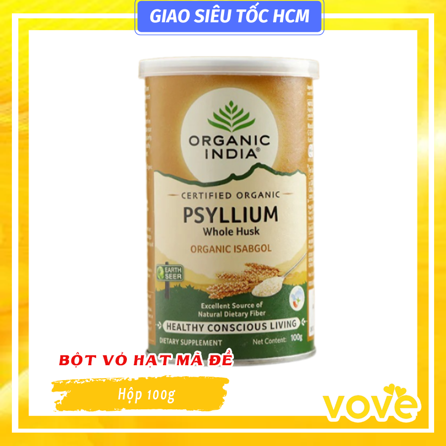 bot vo hat ma de huu co an do india organic psyllium husk isabgol planovate 100gr