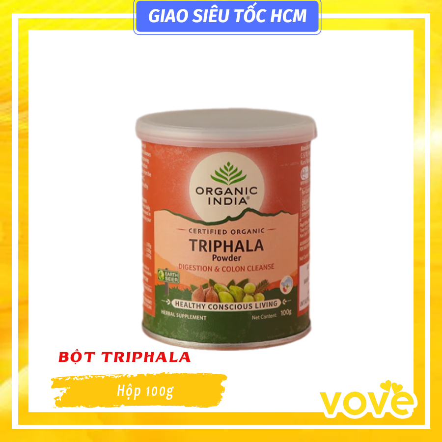 bot triphala huu co an do india organic triphala powder 100gr