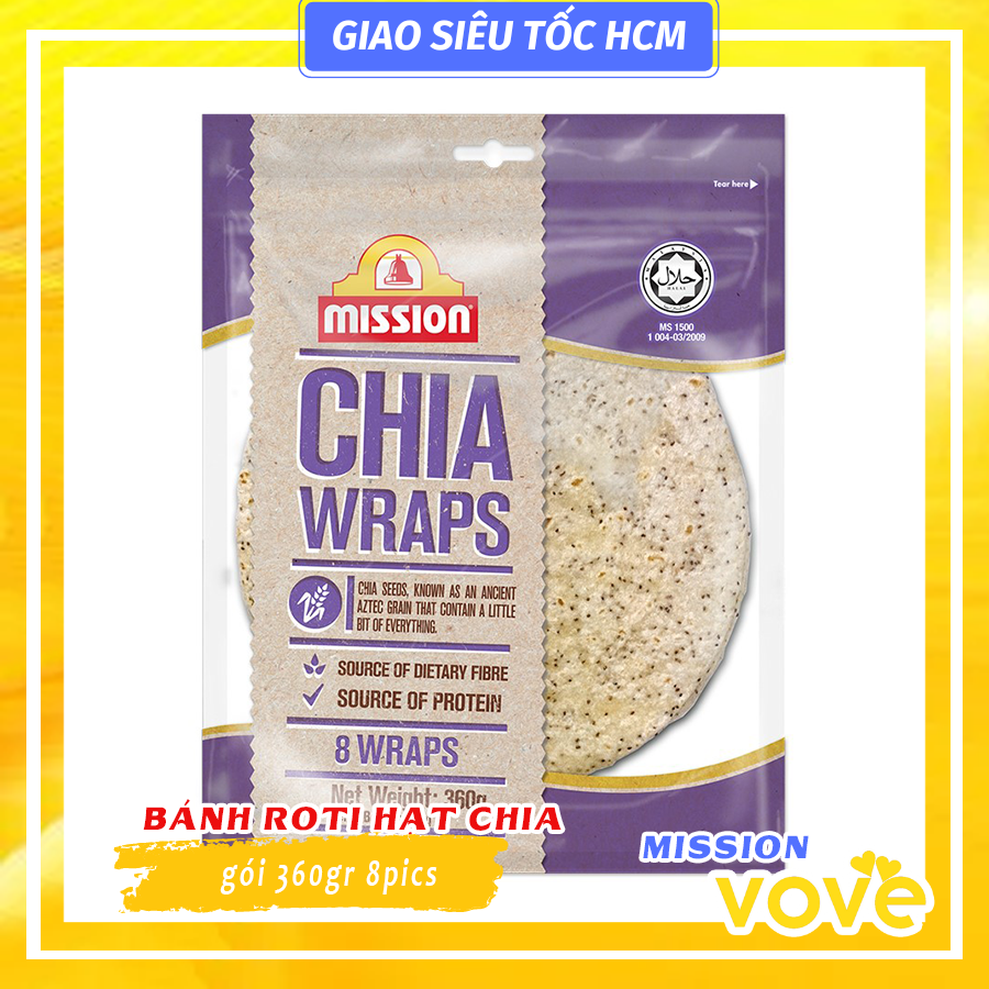 banh roti an do vi hat chia misson chia wraps 8 pics 360gr