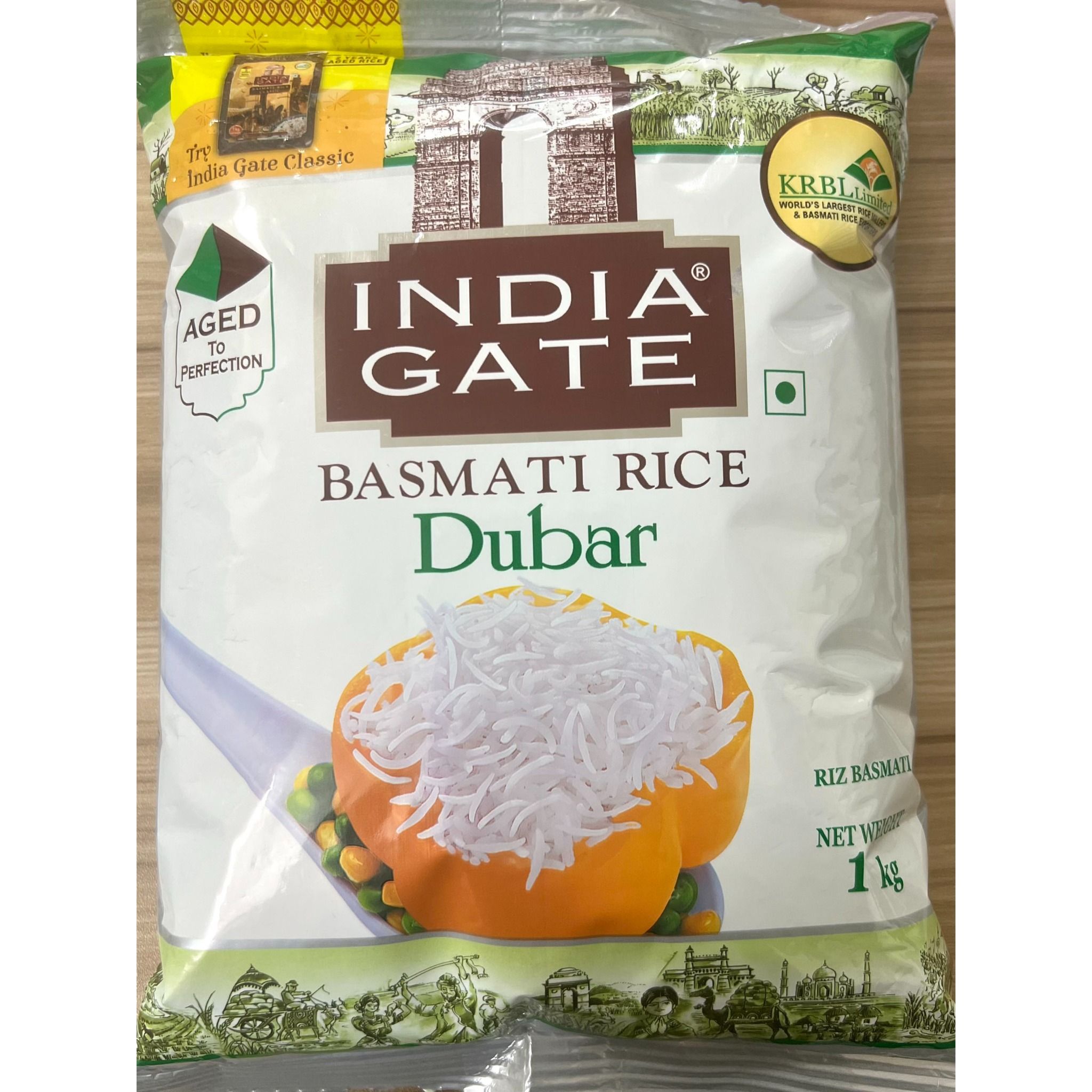 gao hat dai an do india gate dubar basmati rice phu hop nguoi tieu duong giam can 1kg