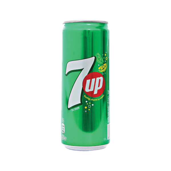 Nước ngọt 7Up 320ml Sleek lon