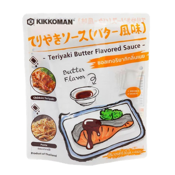 Xốt tẩm ướp Teriyaki hương bơ Kikkoman 120ml