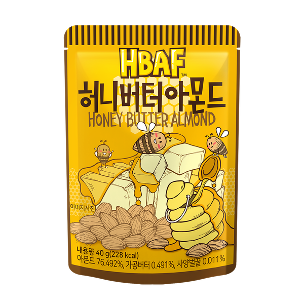 Hạt hạnh nhân tẩm bơ mật ong HBAF 40g