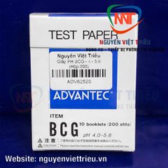Giấy pH BCG 4.0 - 5.6 Advantec (dạng que)
