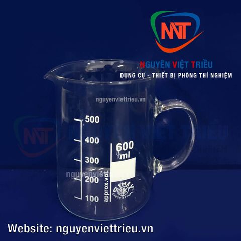 Cốc thủy tinh có quai chia vạch (Nhiều dung tích)