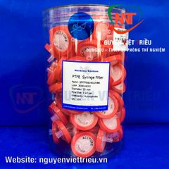 Đầu lọc kim tiêm PTFE 25mm, lỗ lọc 0.22µm