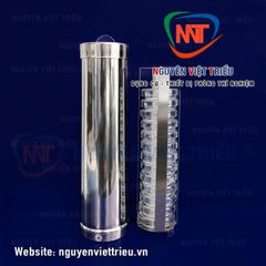 Hộp inox hấp petri 60mm