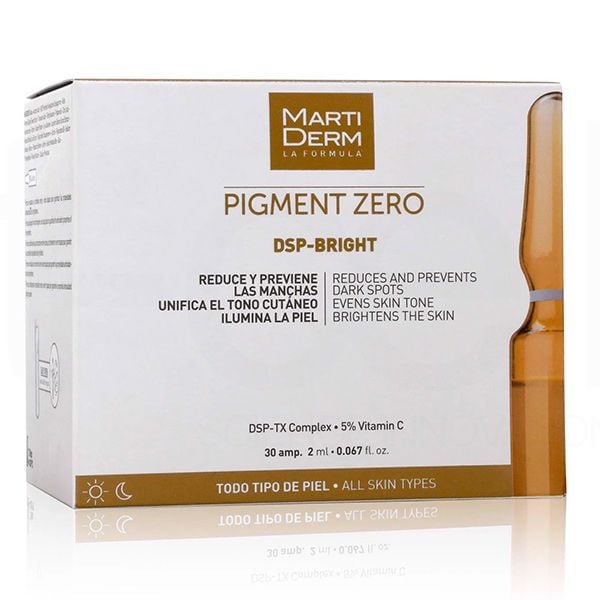 Serum Dưỡng Trắng Da Mặt MartiDerm Pigment Zero DSP Bright Hộp 30 Ống