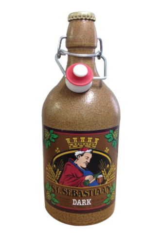  Bia chai sứ St. Sebastiaan Dark 