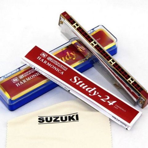 Kèn Harmonica Tremolo Suzuki Study-24