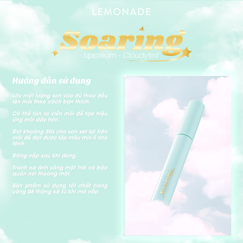  SON KEM LÌ NHẸ MÔI LEMONADE SOARING LIPCREAM 