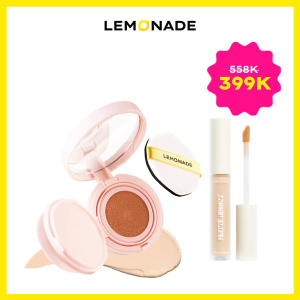 COMBO PHẤN NƯỚC SIÊU KIỀM DẦU SUPERMATTE CUSHION & CHE KHUYẾT ĐIỂM KIỀM DẦU BỀN MÀU MATTE ADDICT CONCEALER