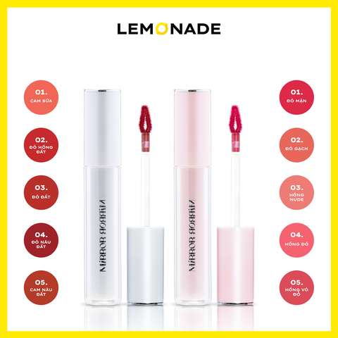  SON TINT BÓNG KHÔNG DÍNH BỀN MÀU LEMONADE MIRROR MIRROR WATER TINT 