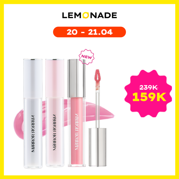 SON TINT BÓNG KHÔNG DÍNH BỀN MÀU LEMONADE MIRROR MIRROR WATER TINT