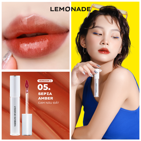  SON TINT BÓNG KHÔNG DÍNH BỀN MÀU LEMONADE MIRROR MIRROR WATER TINT 