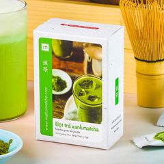 Bột trà xanh matcha túi 4g, 7 túi, hộp, Matchi Matcha