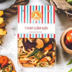 Thập cẩm sấy giòn, 450g, bịch, mẫu nhãn kẹp