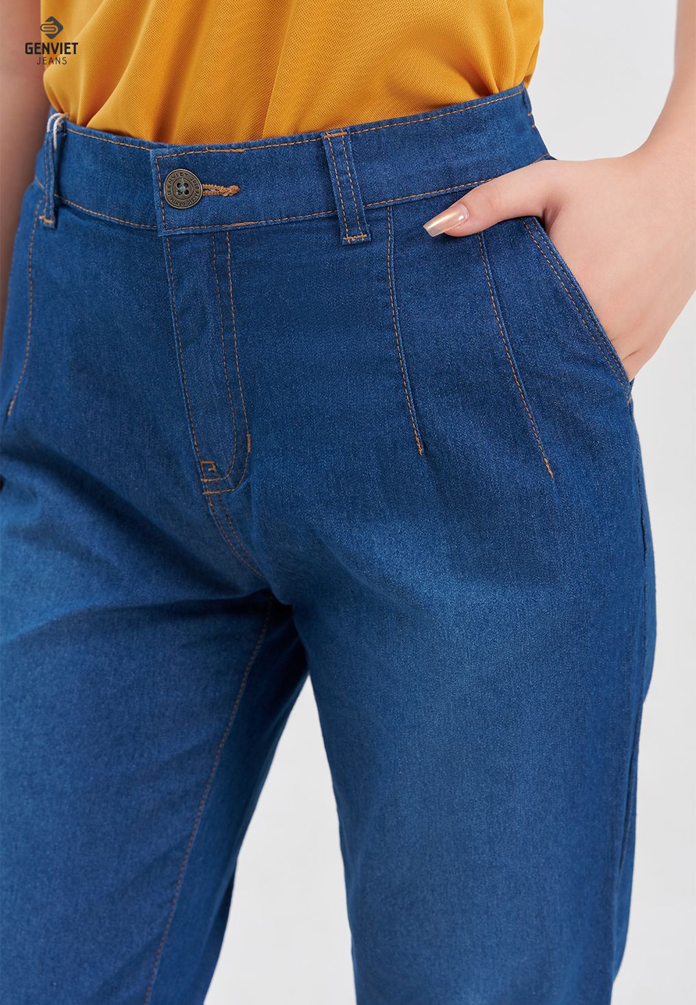  Quần Dài Nữ Jeans Baggy DQ106J8338 